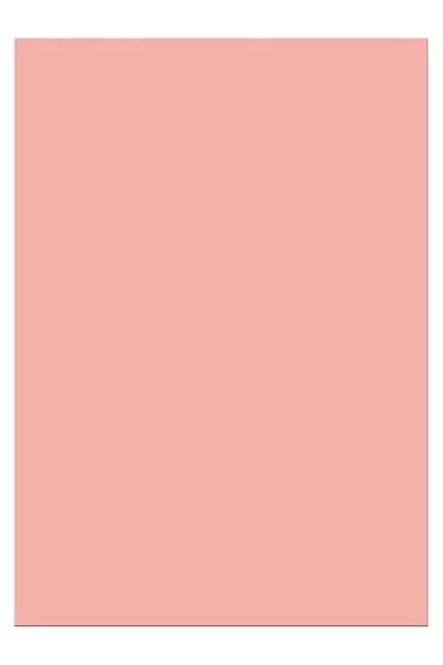 Mu Art Ahşap A5 Cardboard Cover Memo Pad, Pastel Series, 80 Sheets, Plain, Salmon