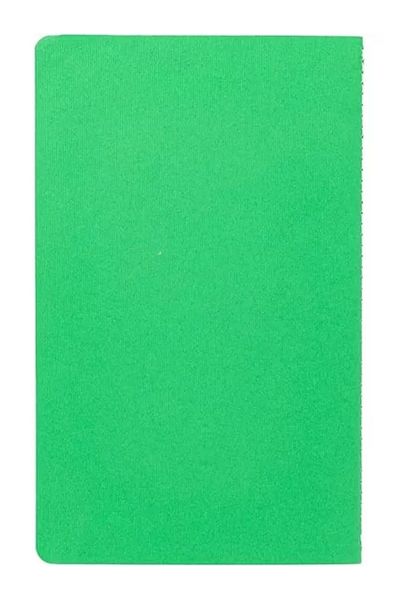 Mu Art Ahşap Notes 13X21 cm Thread Stitched Notebook with Cardboard Cover, 24 Sheets, Plain, Leaf Green