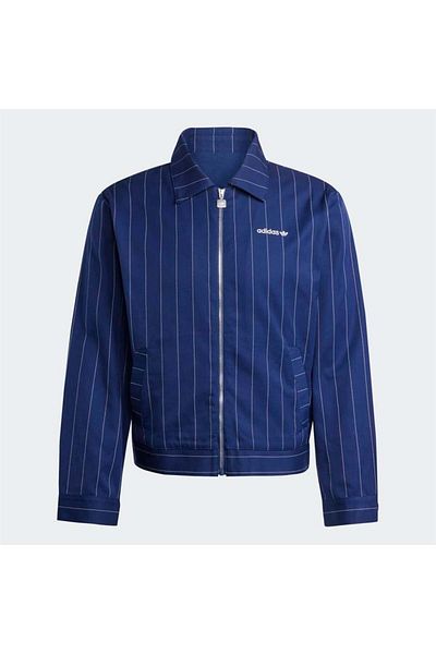 adidas Γυναικείο μπουφάν Navy Blue JJ3477-K adidas Pinstripe H Jkt