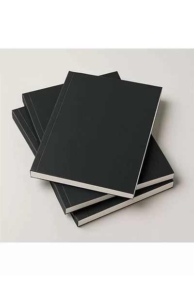 Mu Art Ahşap American Hardcover, A5 Lined Notepad, 64 Sheets, 90 Gr. Ivory Paper, Ideal for Office