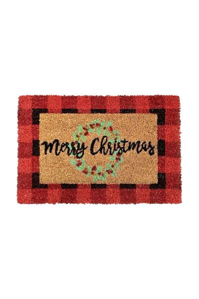 Optim Christmas Entry Mat, Coconut Fiber and Rubber, Merry Christmas, DM121 - 60x40 cm