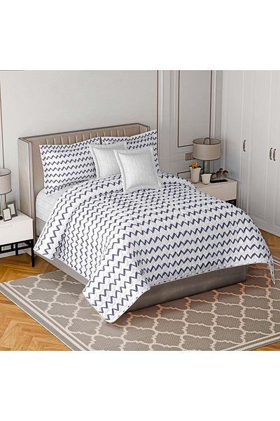 Moon 6-piece compressed hotel double bed sheet for a refreshing summer, quilt size 250x230 cm