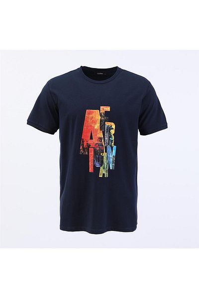 Dio Rise Men's Polo Neck Short Sleeve T-Shirt - (M-2Xl) - Psi-180 - Navy Blue