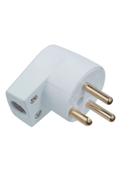 MicroConnect wtyczka zasilająca duńska kątowa biała, DKPLUG