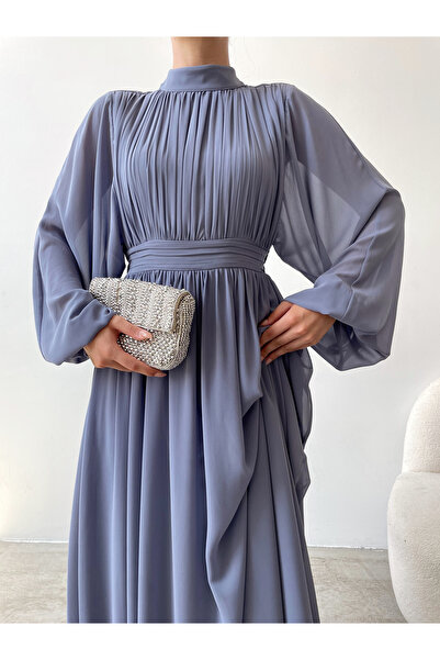 Housebutik BALON KOL Büzgülü Abiye