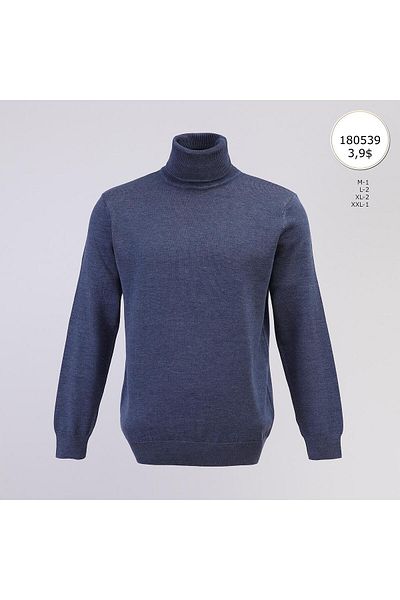 Dio Rise Men's Unsharded Long Sleeve Slim Sweater - 180539 - Indigo