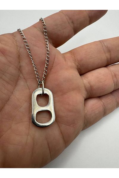 Herşey Nota Unisex Necklace with Soda Tap Figure – Trendy Accessory with 60 cm Zincam Plated Metal Chain