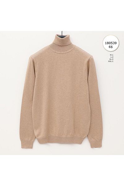 Dio Rise Men's Unsharded Long Sleeve Slim Sweater - 180539 - Mink
