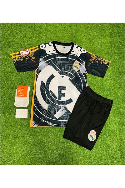 MONTENERO R.Madridd 2024/25 New Season Jude Bellingham Special Concept (Engraved) Kids Jersey Set of 4