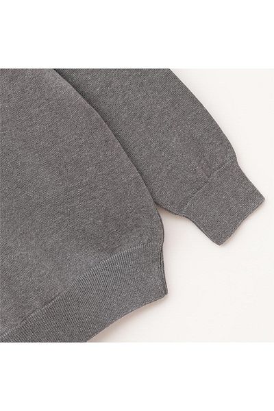Dio Rise Men's Unsharded Long Sleeve Slim Throat Collar Sweater - 180538 - Gray Melange