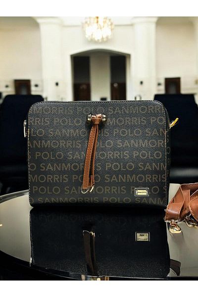 Sanmorris Women's Multi-Eye and Water Resistant Adjustable Cross Strap Shoulder Bag Smr.1400Yzl