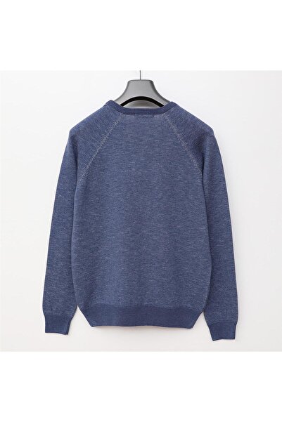 Dio Rise Мъжка поло блуза с дълъг ръкав и тънък плат - (M-2XL) - 180780 - Индиго меланж