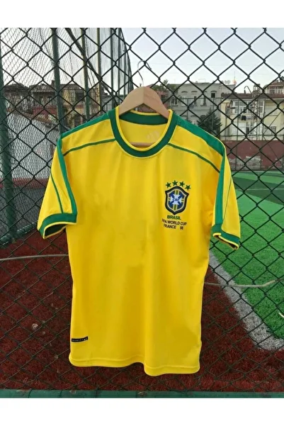 MONTENERO Brazil National Team 98 World Cup Neymar Jr Nostalgia Jersey