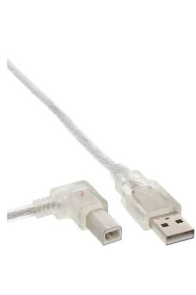 MicroConnect Conector USB2.0 A-B unghiular 5m, cablu V-6FUTP-003GR, USBAB5ANGLED-L