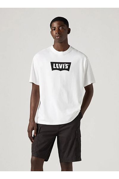Levi's Tricou alb cu imprimeu normal pentru bărbați - 005F9-0001