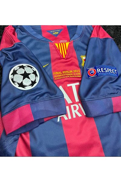 MONTENERO F.C B.A.R.C.E.L.O.N.A 2015 Neymar Jr Champions League Final Nostalgia Jersey
