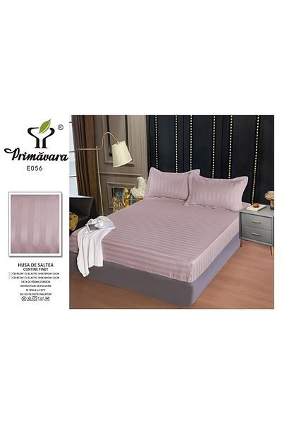 FIONNA.RO Satin Damask Duvet Cover 160x200cm - Pink
