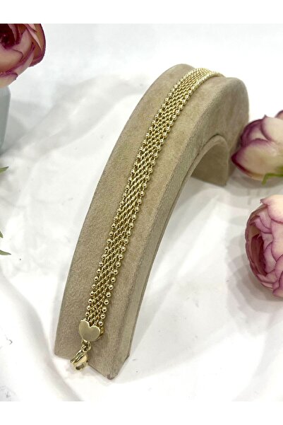 XUPING JEWELRY Hasır 0,5cm Zincir Kadın Bileklik Kadın Karamaz Bileklik (14K ...