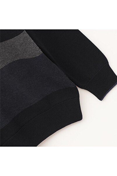 Dio Rise Ανδρικό μακρυμάνικο φούτερ με λεπτή λαιμόκοψη χωρίς σαρντόνι - 180981 - Dark Indigo