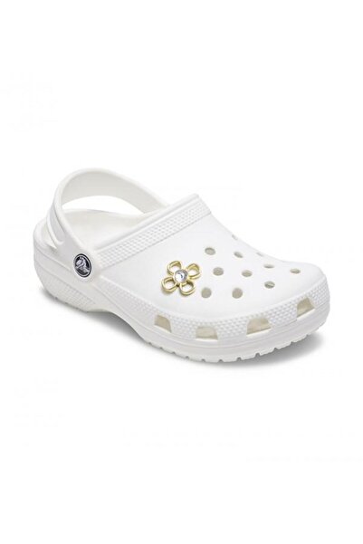 Crocs 10015195-1 CUTOUT GOLD FLOWER JIBBITS TOKA