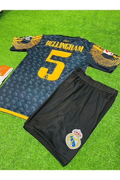 MONTENERO R.Madridd 2024/25 New Season Jude Bellingham Special Concept (Engraved) Kids Jersey Set of 4