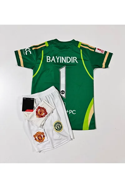 MONTENERO M.Unitedd 2024/25 New Season Altay Bayindir Kids Goalkeeper Jersey Set of 4 (with Emblem)