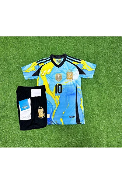MONTENERO Argentina 2024/25 New Season Lionel Messi Special Concept Jersey Set of 4 (Blue-Yellow)