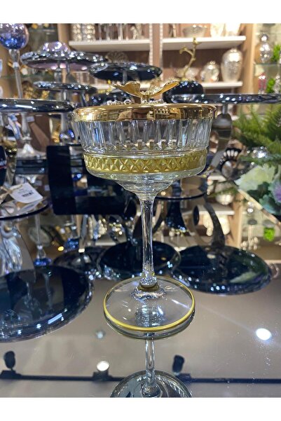 Beliz Standing Gold Sugar Bowl 17 X 10 cm