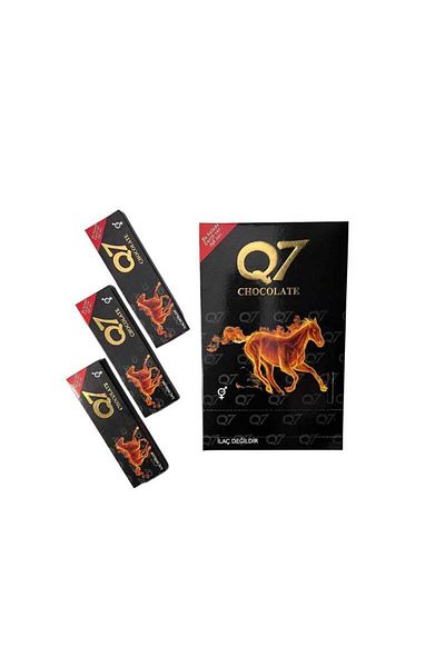 Q7 Q 7 Epimedium Chocolate, 35 g, 12 packs
