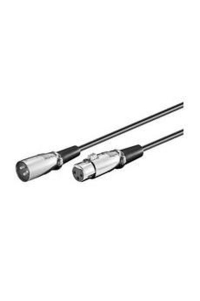 MicroConnect XLR M-F 3m 3-pol Czarny
