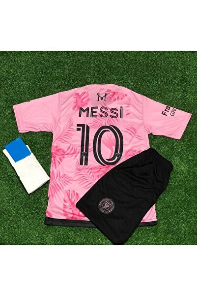 feriköy İ.n.t.e.r Miami 2024/25 Yeni Sezon Lionel Messi Çocuk Forması 3'lü Set