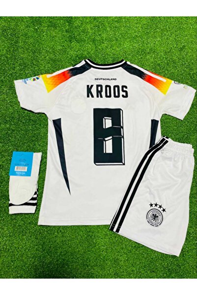 BYSPORTAKUS Almanya Euro 2024 Toni Kroos İç Saha Çocuk Forması 3'lü Set