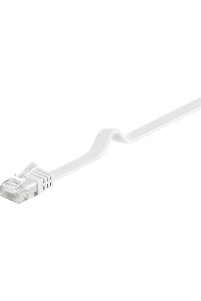 MicroConnect Cablu U/UTP CAT6 1.5M alb plat, V-UTP6015W-FLAT