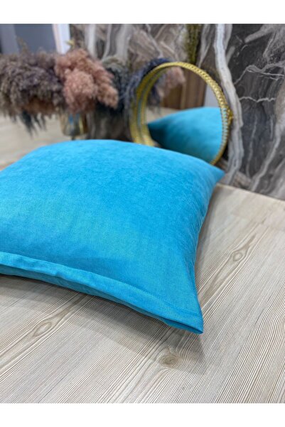 Kumru Çeyiz Tasarım Çok Kullanışlı Mat Kadife Yer Minderi Kılıfı 60x60