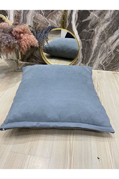 Kumru Çeyiz Tasarım Çok Kullanışlı Mat Kadife Yer Minderi Kılıfı 60x60