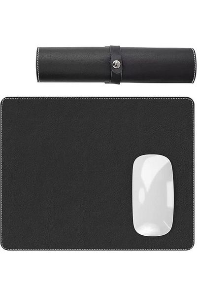Mu Art Ahşap Navada - Gaming Player Gamer Genuine Leather Mouse Pad, Leather Mouse Pad, Genuine Leather Pad