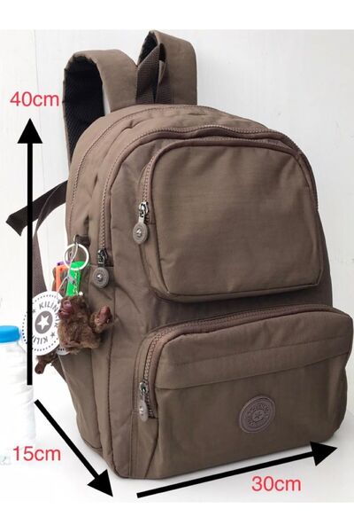 Klinkır Black Water Resistant Fabric Daily & School Use Backpack 8813