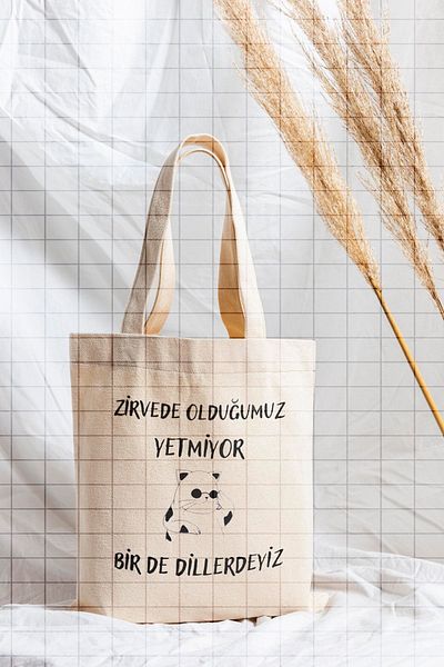 ÇELİKLER HEDİYE We Are Not at the Top We Are in the Language of Birds Printed Cloth Bag