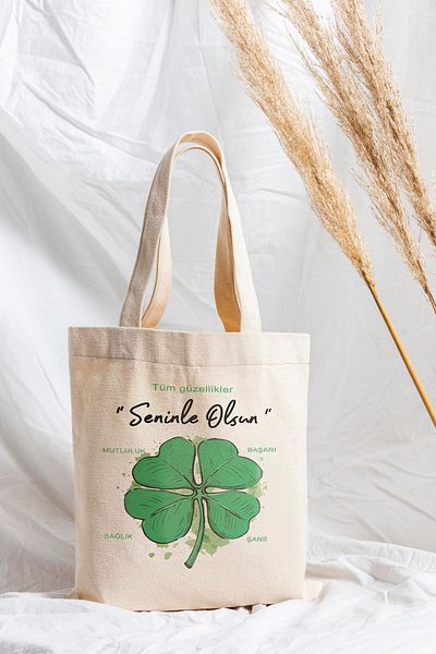 ÇELİKLER HEDİYE May All Beauty Be Yours Printed Cloth Bag