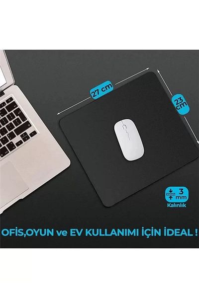 Mu Art Ahşap Office - 27X23 and 22X18 cm Medium and Small Size Mouse Pad, Standard - Mini Office Home and Narrow