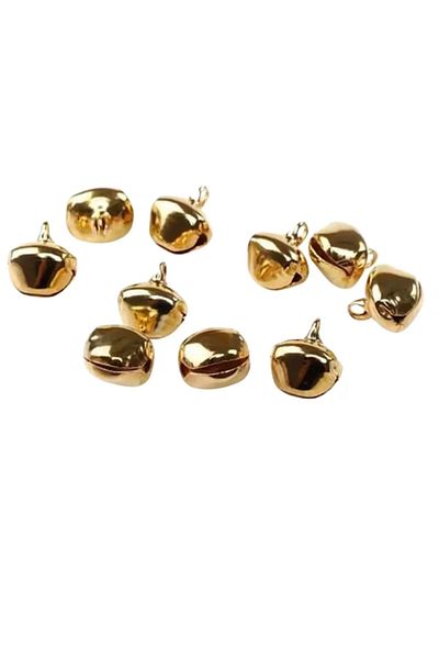 thinkos Amigurimi Mini Bell Gold Color Bell Set of 5