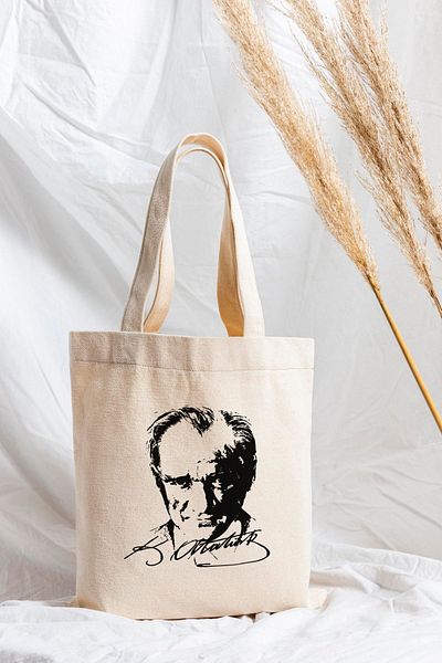 ÇELİKLER HEDİYE Kemal Atatürk Printed Cloth Bag