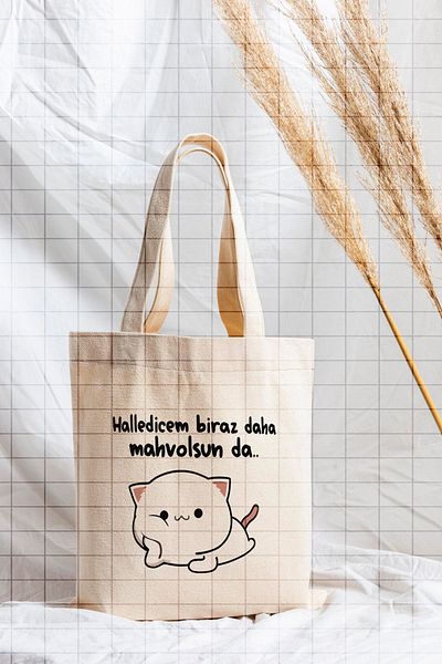 ÇELİKLER HEDİYE Halledicem Let's Lose a Little More Printed Cloth Bag