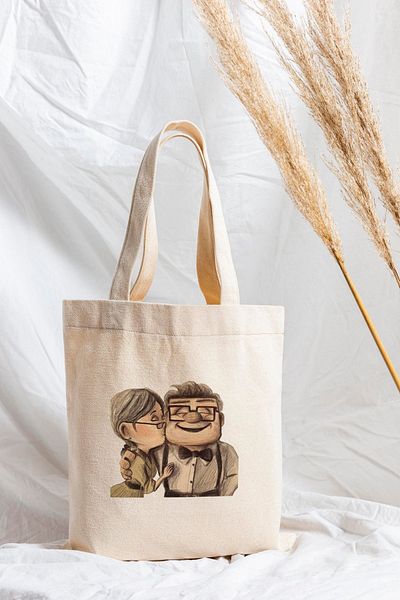 ÇELİKLER HEDİYE Look up Special Printed Cloth Bag for Lover