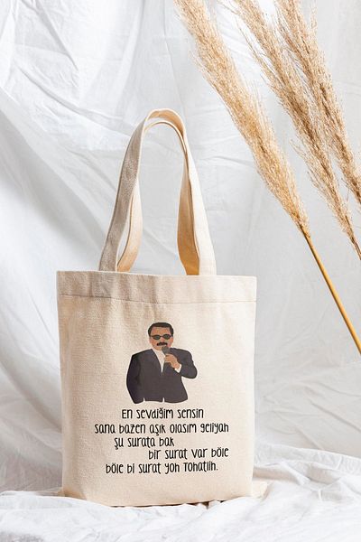 ÇELİKLER HEDİYE You Are My Favorite Printed Cloth Bag