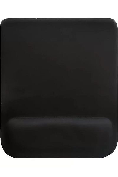 Mu Art Ahşap Mp02 - Quadrilateral Wrist Supported Mouse Pad |   Comfort, Non-Slip Base, Ergonomic, Soft, Home, Office (Black)
