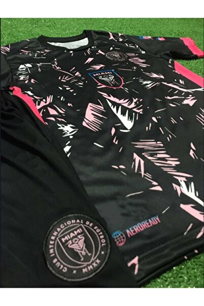 feriköy İ.n.t.e.r Miami 2023/24 Yeni Sezon Lionel Messi Çocuk forması 3'lü Set (BLACK)