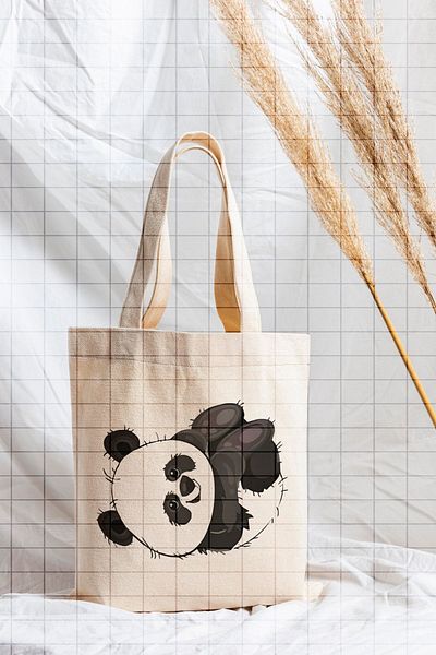 ÇELİKLER HEDİYE Little Panda Printed Cloth Bag