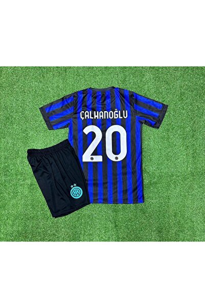 BYSPORTAKUS İnter 2024/25 Yeni Hakan Çalhanoğlu İç Saha Çocuk Forması