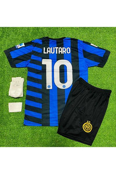 MONTENERO I.N.T.E.R 2024/25 New Season Lautaro Martinez Children's Jersey Set of 4